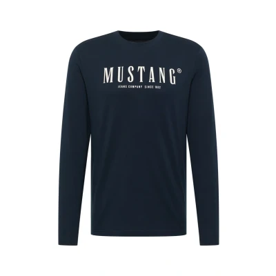 Abbildung von Mustang Style Asheville Langarmshirt, Herren, Größe: XXL, Blau