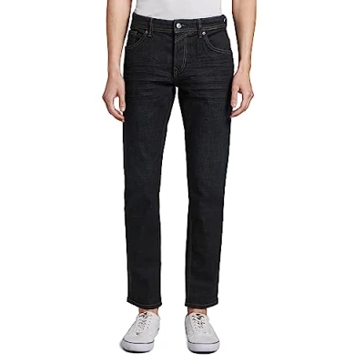 Abbildung von TOM Tailor denim Aedan Jeans Straight Leg, Herren, Größe: 33x36, Dark blue