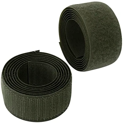 Abbildung von AERZETIX C65963 Klettband/ rolle 30 mm 1 meter organizer/kabelbinder band für kleidersäcke aus polyamid und polyester farbe: olivgrün