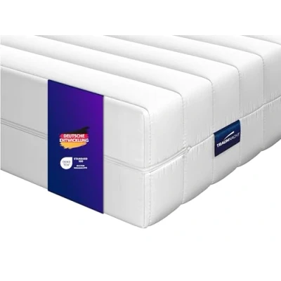 Abbildung von Traumnacht Basic XXL 2 in 1 Duo orthopädische 7 Zonen Kaltschaummatratze, Härtegrad und 3, Öko Tex zertifiziert, 140 x 200 cm, Höhe 22 produziert nach deutschem Qualitätsstandard