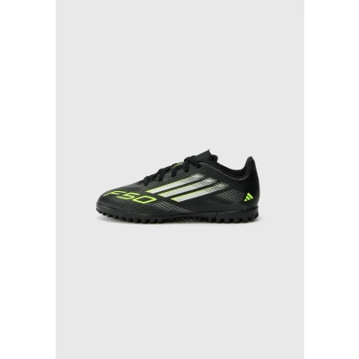 Abbildung von adidas Performance F50 CLUB Unisex Fußballschuh Multinocken core black/ironcoloured/lucid lemon für Kinder, Größe: 33 Schuhe