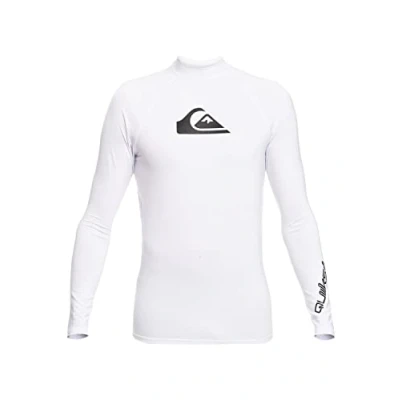 Abbildung von Quiksilver Alltime SURF Surfshirt, Herren, Größe: Large, White
