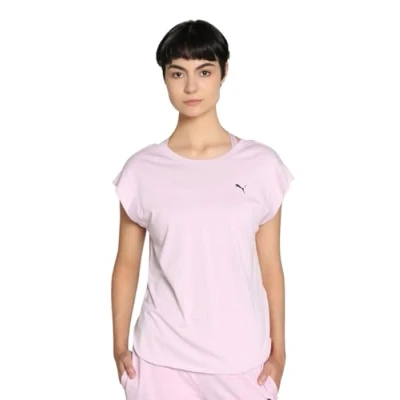 Abbildung von Puma Studio Foundations TEE Sport Tshirt, Damen, Größe: Small, Grape mist