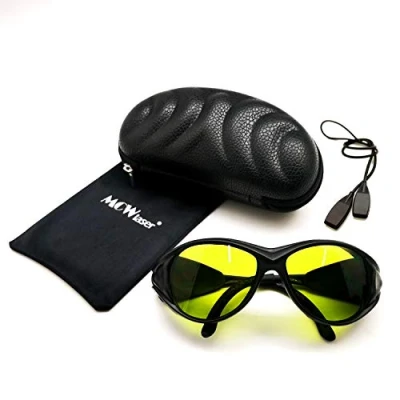 Abbildung von MCWlaser Laser Safety Schutzbrille Brille 190 440 &amp; 780 900nm, 900 1100nm, 10600nm Typisch für 355nm 405nm 808nm 810nm 980nm 1064nm 1085nm Absorptionstyp EP 17 Typ 2