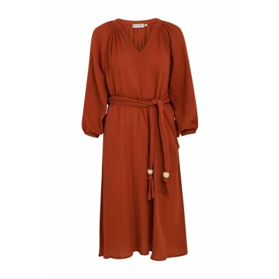Abbildung von DESIRES Damen3/4 Unterknie Kleid, Chili öl, M L