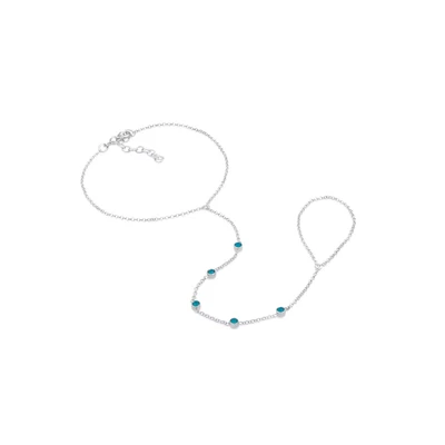 Abbildung von Elli Schmuckset "Armband Hand Chain Handkette Armband 925 Silber" ()