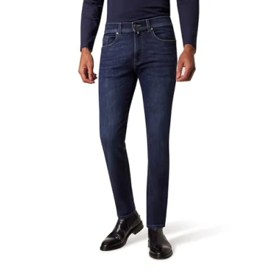 Abbildung von Pierre Cardin Herren Jeans PC Lyon Männer Hose Tapered fit Dark Blue Used Mustache Washed 8054 6816 34W 30L