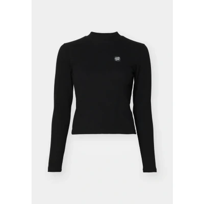 Abbildung von Santa Cruz OPUS DOT MOCK NECK Langarmshirt, Damen, Größe: 38, Black