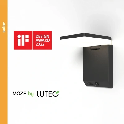 Abbildung von LUTEC LED Solarleuchte »MOZE«, Leuchtmittel Modul fest integriert, IF DESIGN AWARD WINNER 2022