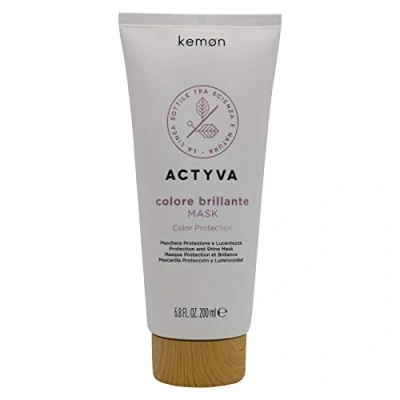 Abbildung von Kemon Actyva Colore Brillante Mask Haar Maske für coloriertes und strapaziertes Haar, intensive Pflege, 200 ml