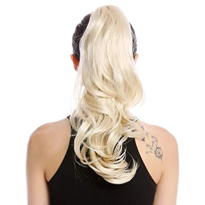 Abbildung von WIG ME UP MKB 30 V 88 Haarteil Zopf Pferdeschwanz lang gewellt leicht gelockt Lichtblond Hellblond