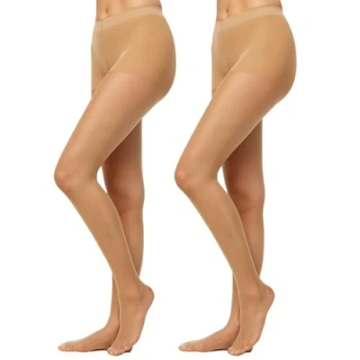 Abbildung von Nur Die 2er Pack Goodbye Laufmaschen 20 DEN Strumpfhose verhindert transparente Fein matte Optik haltbar Damen