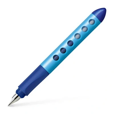 Abbildung von FABER CASTELL 149849 Schulfüller Scribolino, für Linkshänder, Feder L, blau, 1 Stück