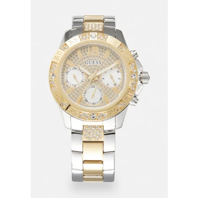 Abbildung von Guess Majesty Unisex Uhr silvercoloured/goldcoloured, Größe: One Size, Silver coloured/gold coloured