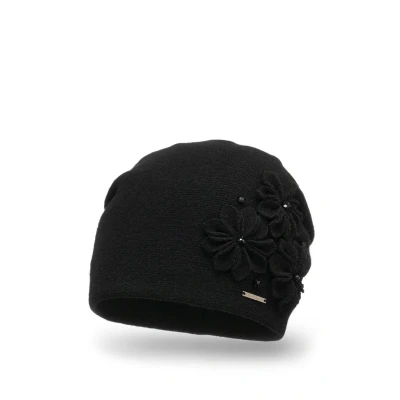 Abbildung von VIVISENCE Wintermütze Für Damen Herbst Warme Beanie Mütze Frauen Elegante Ideal Perfekter Passform Kalte Tage Modell 7053, Schwarz,Einheitsgröße