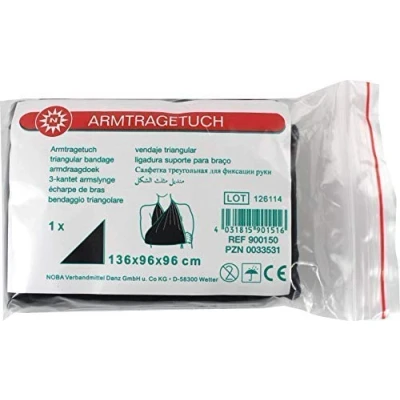Abbildung von Armtragetuch Dreiecktuch 136 x 96 cm von Noba (1 Stück, schwarz (aus Viskosegewebe))