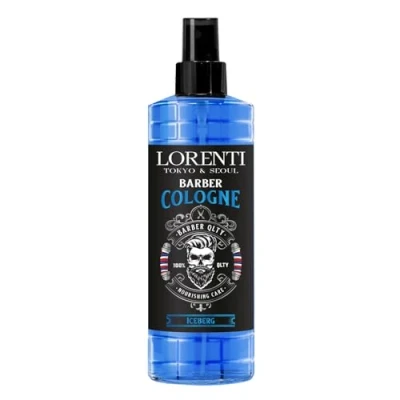 Abbildung von LORENTI TOKYO &amp; SEOUL Barber Cologne 400ml ICEBERG After Shave Spray für Männer Herren Rasur Duftwasser Eau de mit praktischen Pump Spender Erfrischend Pflegend EDC