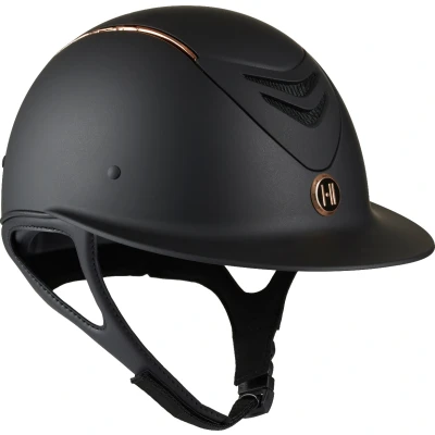 Abbildung von OneK Reithelm Mips Avancé Matt Rosegold Lines Schwarz 1