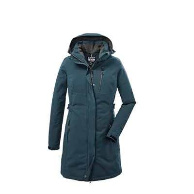 Abbildung von killtec Damen Funktionsparka/Parka mit abzippbarer Kapuze KOW 165 WMN PRK, hellpetrol, 42, 37726 000