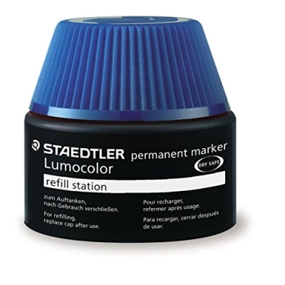 Abbildung von STAEDTLER 488 50 Lumocolor permanent marker Nachfüllstation blau für 350/352,