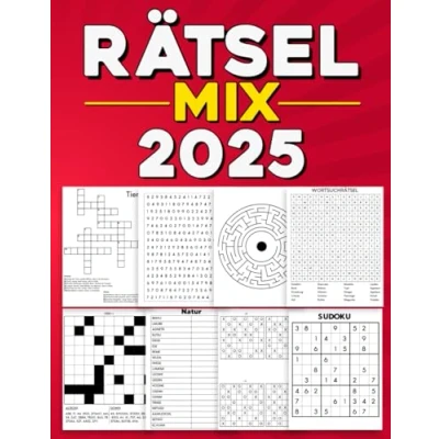 Abbildung von Rätselbuch Mix Erwachsene 2025 : Rätsel für und Jugendliche inklusive Wortsuchrätsel, Sudoku, Buchstabenrätsel u. v. m.