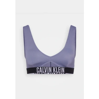 Abbildung von Calvin Klein Swimwear Bralette Bikinitop, Damen, Größe: Small, Grisaille