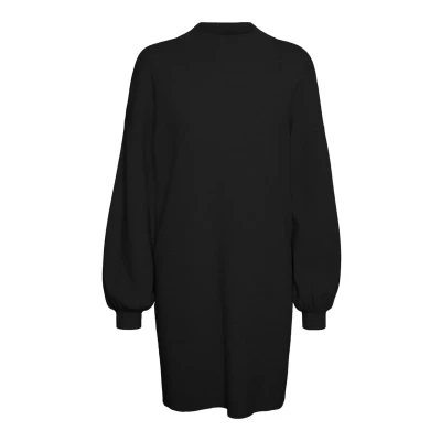 Abbildung von Vero Moda Vmnancy Funnelneck Dress Strickkleid, Damen, Größe: Large, Black