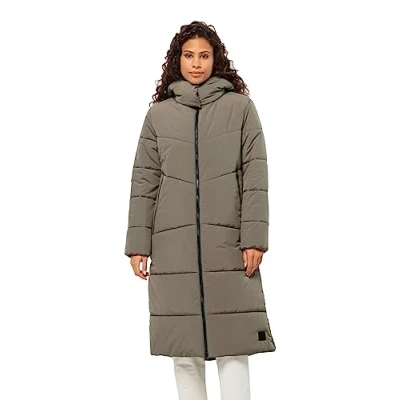 Abbildung von Jack Wolfskin Karolinger LONG COAT W Wintermantel, Damen, Größe: Medium, Cold coffee