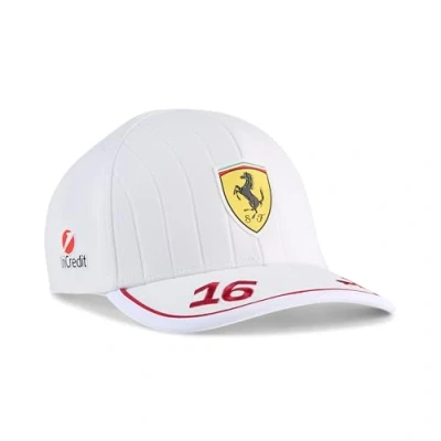 Abbildung von PUMA Scuderia Ferrari F1 2025 Charles Leclerc Kappe Weiß Einheitsgröße