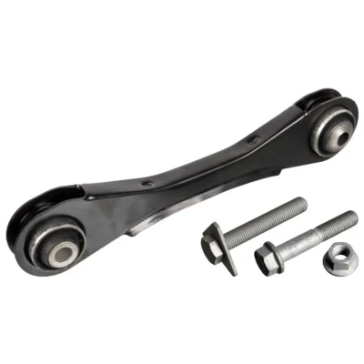 Abbildung von FEBI BILSTEIN 170853 Querlenker mit Anbaumaterial Lager Hinterachse links, oben, vorne Stahlblech BMW: 3 Touring, 1 Hatchback, Saloon