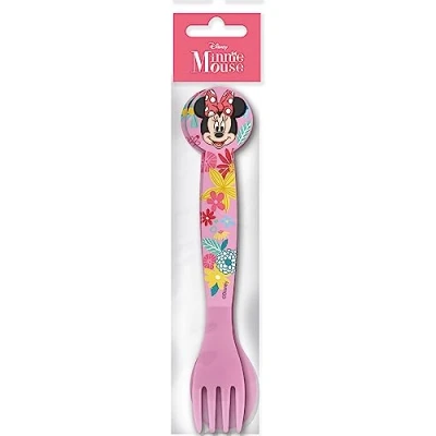 Abbildung von Disney 2 teiliges Besteckset für Mädchen, Kunststoff, Minnie Maus, Gabel und Löffel