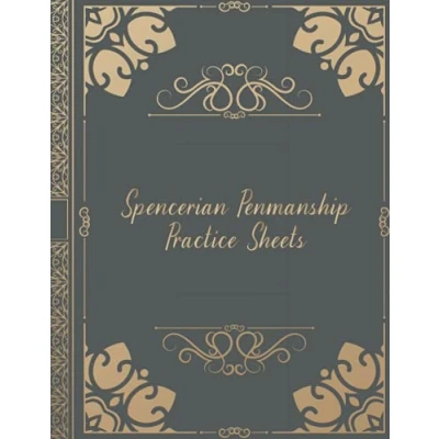 Abbildung von Spencerian penmanship Practice sheets: Calligraphy, Script, Longhand Writing for teens.Notebook Lined Paper Workbook Kids Teens Toddlers to ...