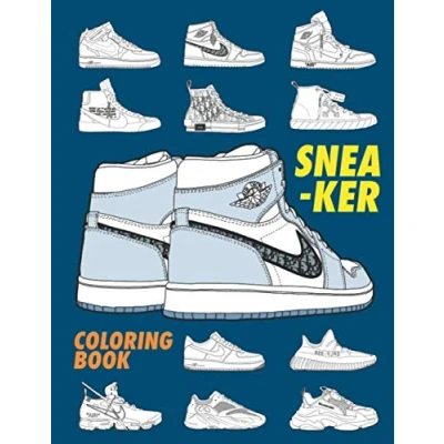 Abbildung von Sneaker Coloring Book: A Detailed Book for Adults &amp; heads (Coloring Books)