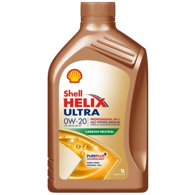 Abbildung von Shell Helix Ultra Prof AV L 0W 20 1l Motoröl 550048040 AUDI: Q3, A6 C7 Avant, A4 B9 VOLKSWAGEN: Golf 7, Polo V Hatchback, Sharan II