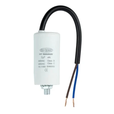 Abbildung von Kondensator Anlaufkondensator Motorkondensator Arbeitskondensator Kabel 2µF 450V