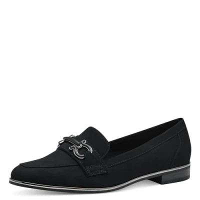 Abbildung von MARCO TOZZI Damen Slipper Elegant Vegan, Schwarz (Schwarz), 39 EU
