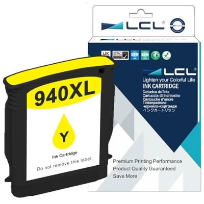 Abbildung von LCL Kompatibel Tintenpatrone 940XL (1 Gelb) Ersatz für HP Officejet Pro 8000 A809a A811a A809n Wireless 8500A909b A909a A909n A909g 8500A A910a A910g A910n Plus 8000AIO 8000W A809