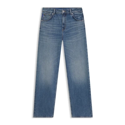 Abbildung von HUGO LENI Loose Jeans, Damen, Größe: 27x34, Medium blue