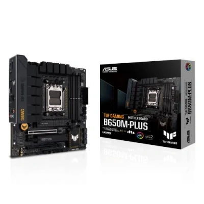 Abbildung von ASUS TUF GAMING B650M PLUS Mainboard Sockel AMD AM5 (Ryzen 7000, micro ATX, PCIe 5.0, DDR5 Speicher, 14 Power Stages, USB 3.2 Gen 2x2 Typ C, 2.5G Ethernet, Aura Sync)