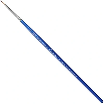 Abbildung von Winsor &amp; Newton 5301000 Cotman Aquarell Synthetikhaar Pinsel Serie 111 Rundpinsel, kurzer Stiel mit exzellenter Sprungkraft, Farbtragekraft und Punktgenauigkeit Nr. 0 1,2 mm