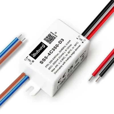 Abbildung von illuburg LED Trafo Dimmbar Triac 350mA Konstantstrom 2W 4W Netzteil Treiber Transformator Driver