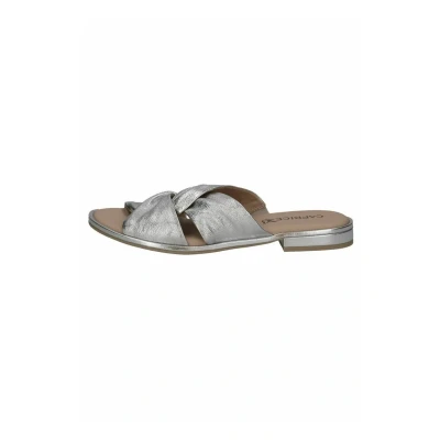 Abbildung von Caprice Pantolette flach, Damen, Größe: 39, Silver metal. Schuhe