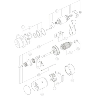 Abbildung von MAHLE ORIGINAL MS 139 Anlasser 24 4,0 10 öldicht