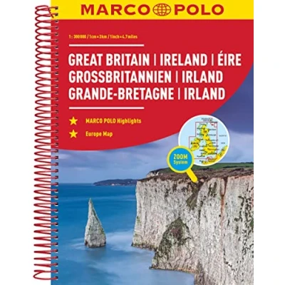 Abbildung von MARCO POLO Reiseatlas Großbritannien, Irland 1:300.000: mit Europa 1:4,5 Mio.