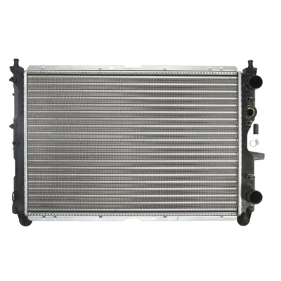 Abbildung von THERMOTEC D7F017TT Kühler, Motorkühlung Aluminium, Kunststoff 378 558 32 Schaltgetriebe Kühlrippen mechanisch gefügt FIAT: Coupe