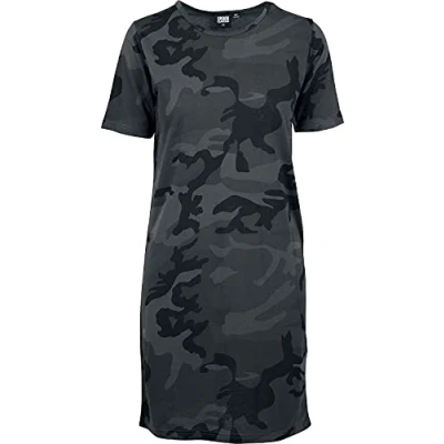 Abbildung von Urban Classics Ladies CAMO TEE Dress Jerseykleid, Damen, Größe: Small, Dark green
