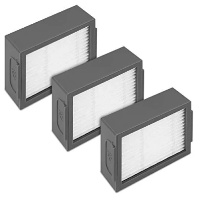 Abbildung von kwmobile Filter Set kompatibel mit iRobot Roomba e/i Serie 3x Ersatzfilter Hochleistungsfilter Staubsauger Zubehör für Modelle e5 i7 i7+