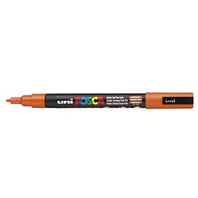 Abbildung von uni ball 186511 POSCA Marker mit feiner Rundspitze, orange
