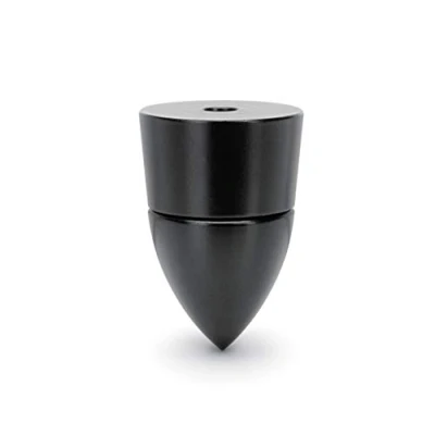 Abbildung von Dynavox Sub Watt Absorber 4er Set, höhenverstellbare Entkoppler für Lautsprecher und Boxen oder HiFi Geräte, Schraubmontage, Schwarz