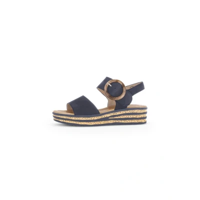 Abbildung von Gabor Keilsandalette, Damen, Größe: 37.5, Blau Schuhe